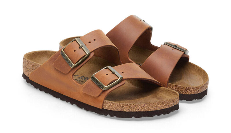 Cumpăra Birkenstock Arizona Natural Leather Oiled Narrow Fit