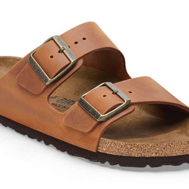 Birkenstock Arizona Natural Leather Oiled Narrow Fit