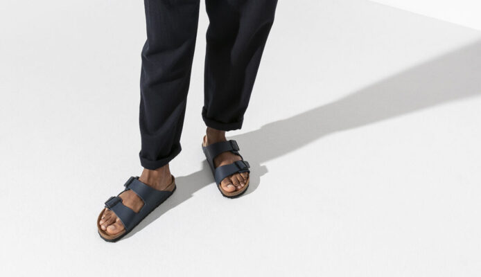 Original Birkenstock Arizona Navy Narrow Fit