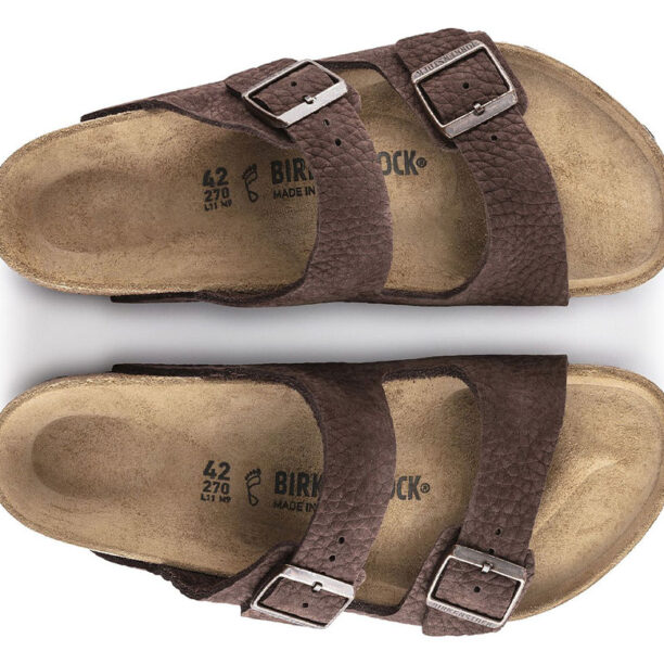 Original Birkenstock Arizona Nubuck Leather Narrow Fit