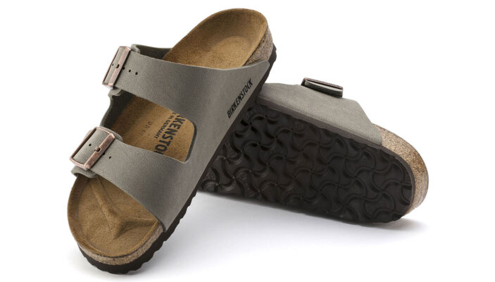 Birkenstock Arizona Nubuck Stone Narrow Fit preţ