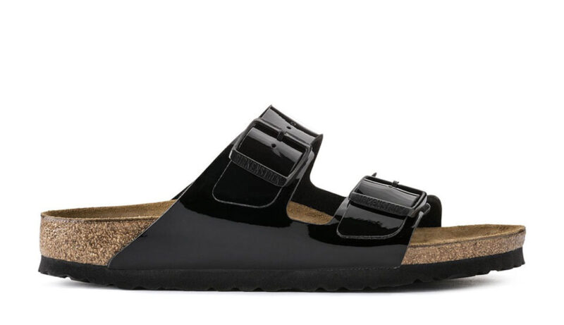 Birkenstock Arizona Patent Black Narrow Fit preţ