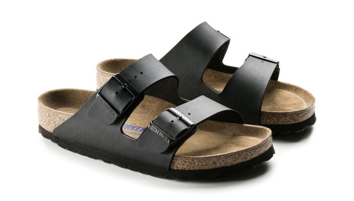 Original Birkenstock Arizona Soft Footbed Black Regular Fit