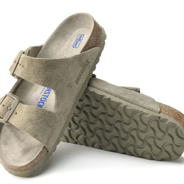 Cumpăra Birkenstock Arizona Soft Footbed Suede Leather Narrow Fit