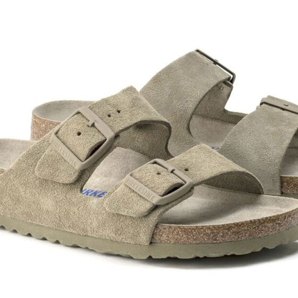 Preţ Birkenstock Arizona Soft Footbed Suede Leather Narrow Fit