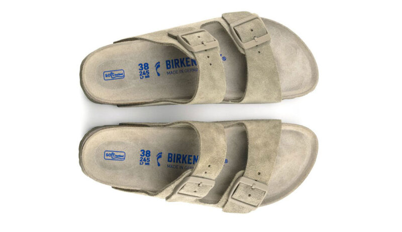 Original Birkenstock Arizona Soft Footbed Suede Leather Narrow Fit