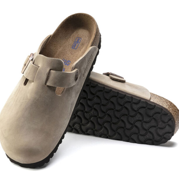 Preţ Birkenstock Boston BS Narrow Fit Tabacco Brown