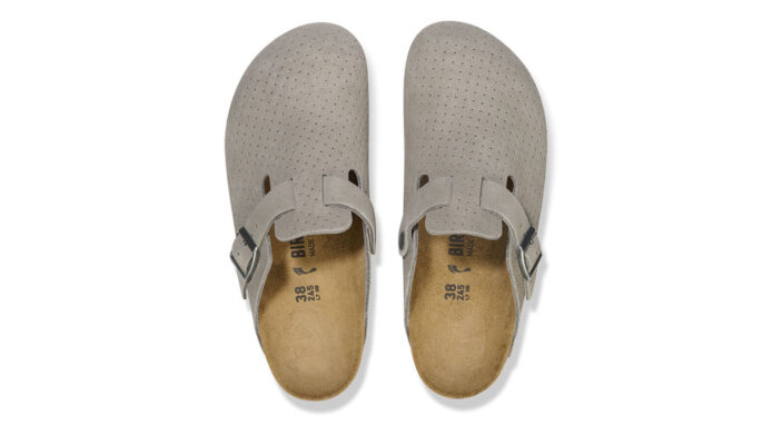 Cumpăra Birkenstock Boston BS Suede Embossed Regular Fit