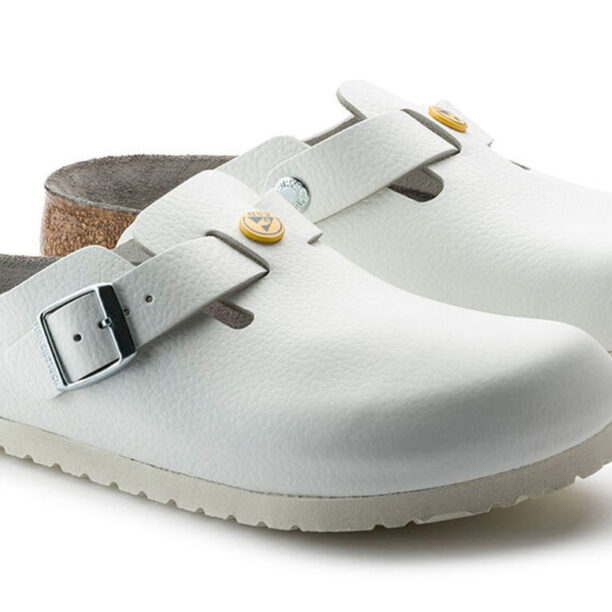 Cumpăra Birkenstock Boston ESD Natural Leather Narrow Fit