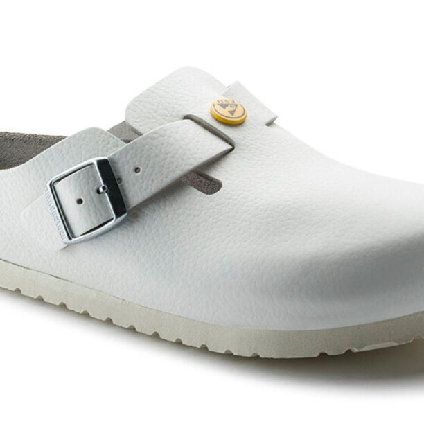 Birkenstock Boston ESD Natural Leather Narrow Fit