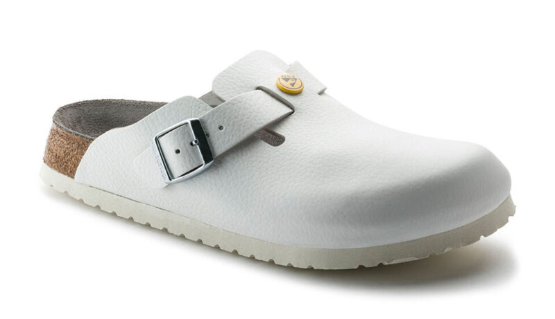 Birkenstock Boston ESD Natural Leather Narrow Fit