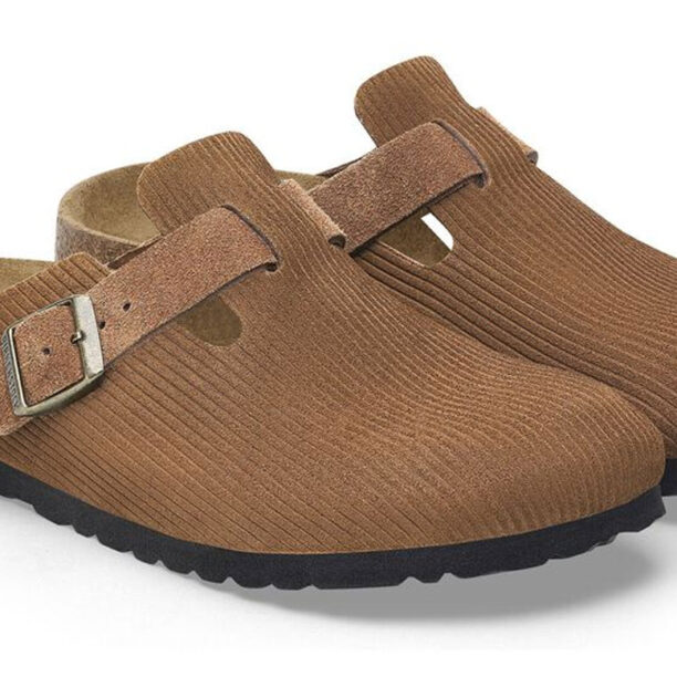 Preţ Birkenstock Boston Suede Embossed Narrow Fit