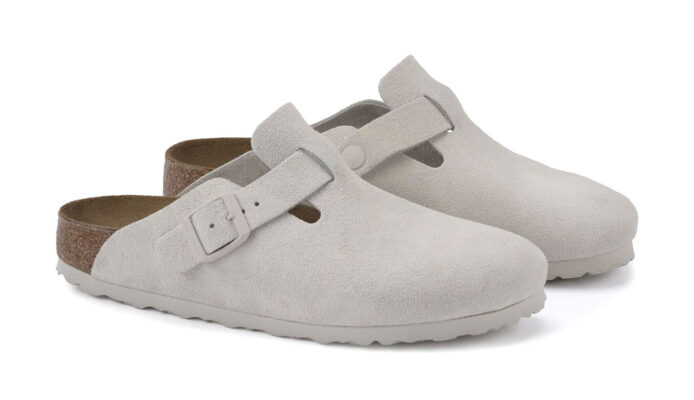 Birkenstock Boston Suede Leather Narrow Fit preţ