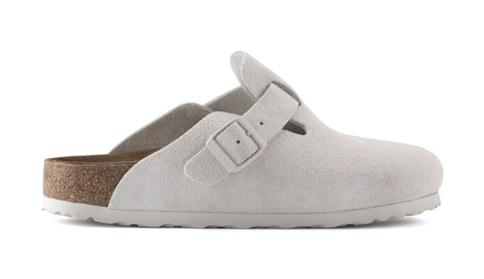 Preţ Birkenstock Boston Suede Leather Narrow Fit