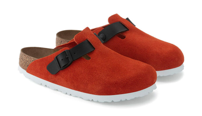 Cumpăra Birkenstock Boston Suede Leather Narrow fit