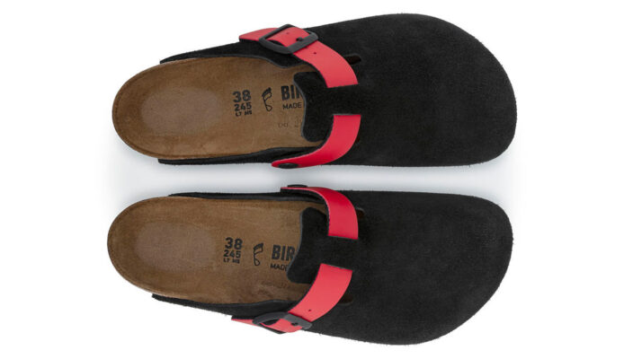 Original Birkenstock Boston Suede Leather Narrow fit