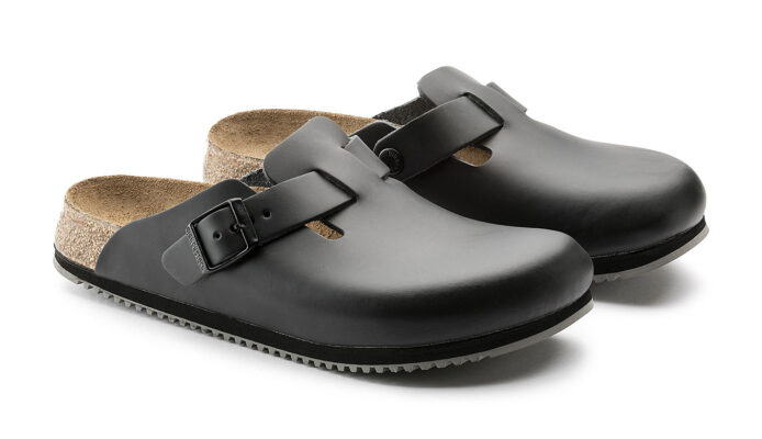 Cumpăra Birkenstock Boston Super Grip Leather Narrow Fit