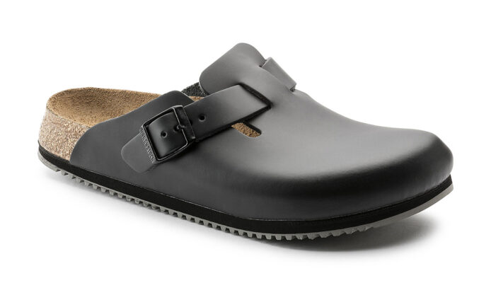 Birkenstock Boston Super Grip Leather Narrow Fit