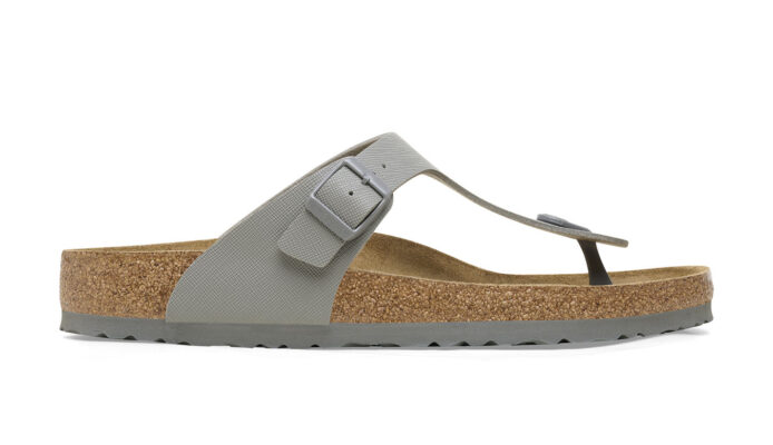 Cumpăra Birkenstock Gizeh BF Saffiano Stone Coin Regular Fit