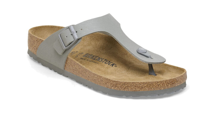 Birkenstock Gizeh BF Saffiano Stone Coin Regular Fit