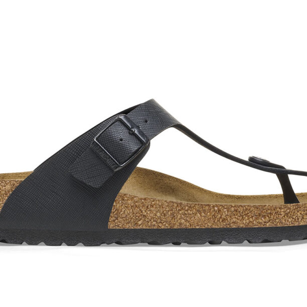 Birkenstock Gizeh BS Saffiano Black Regular Fit preţ