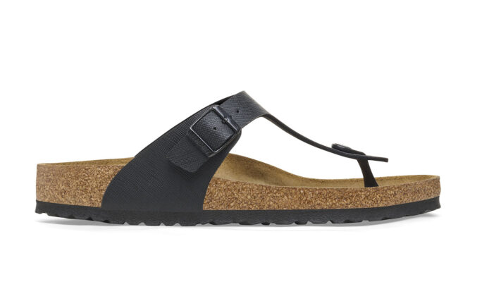 Birkenstock Gizeh BS Saffiano Black Regular Fit preţ