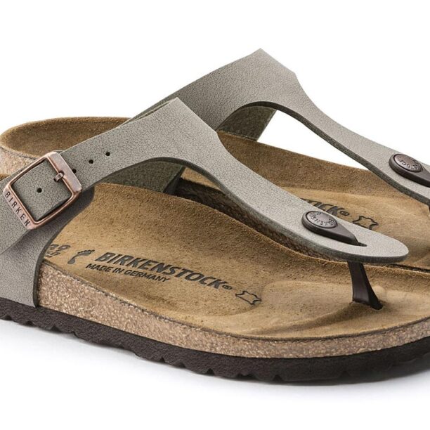 Preţ Birkenstock Gizeh Birko-Flor Nubuk Narrow Fit