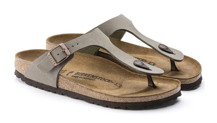 Preţ Birkenstock Gizeh Birko-Flor Nubuk Narrow Fit