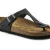 Birkenstock Gizeh Oiled Leather Black Regular Fit