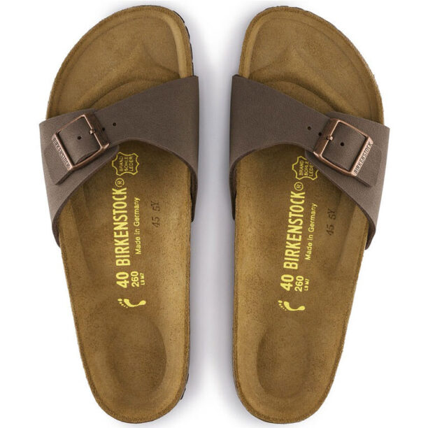 Original Birkenstock Madrid BF Nubuck Mocha Narrow Fit