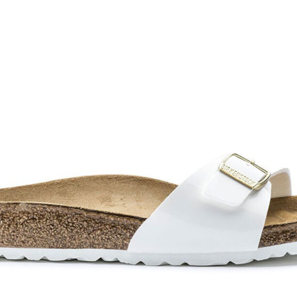 Birkenstock Madrid BS Patent White Narrow Fit preţ