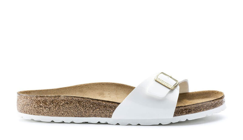 Birkenstock Madrid BS Patent White Narrow Fit preţ