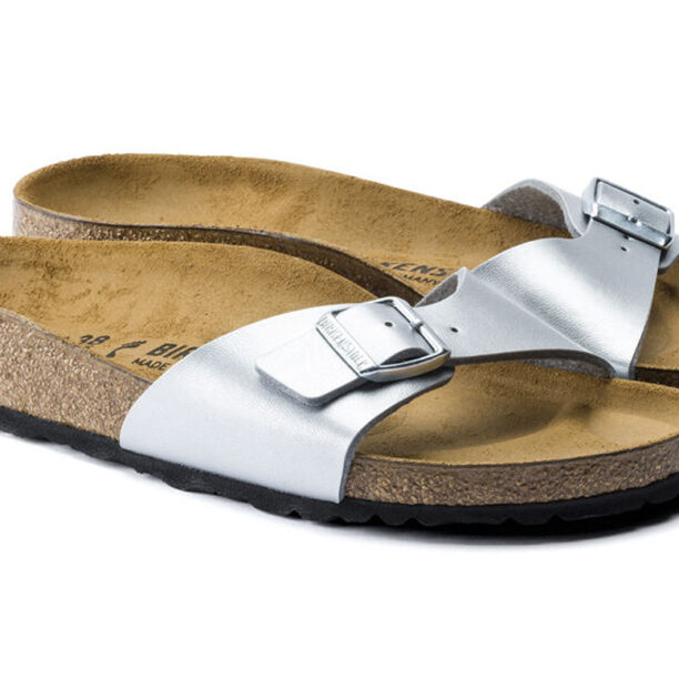 Birkenstock Madrid Birko-Flor Silver Regular Fit preţ