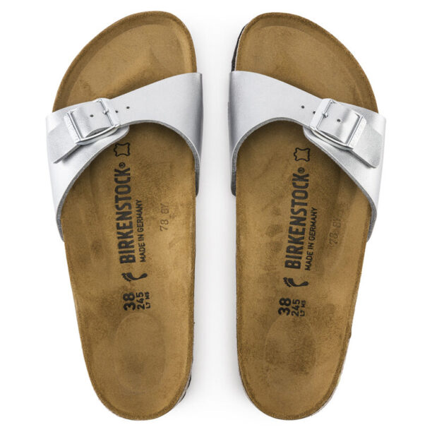 Cumpăra Birkenstock Madrid Birko-Flor Silver Regular Fit