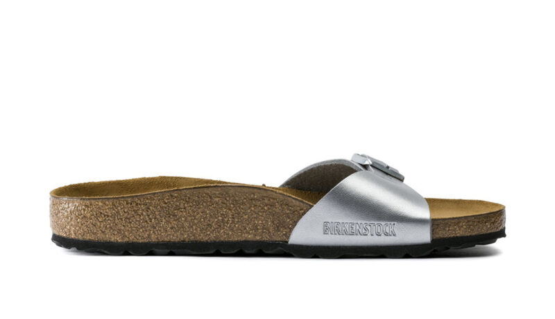 Preţ Birkenstock Madrid Birko-Flor Silver Regular Fit