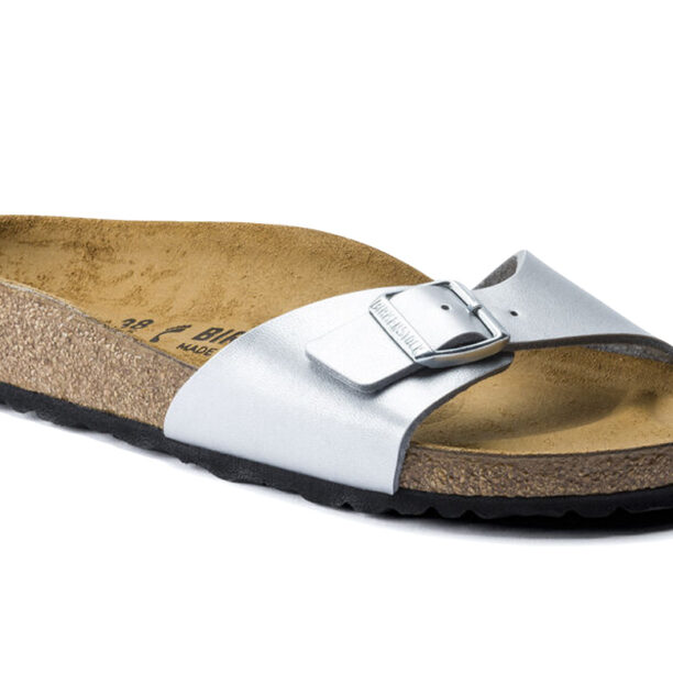 Birkenstock Madrid Birko-Flor Silver Regular Fit