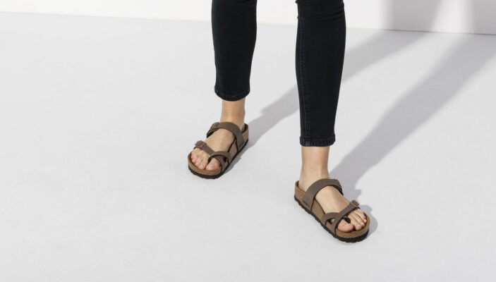 Birkenstock Mayari Birko-Flor Nubuck Mocha Regular Fit preţ