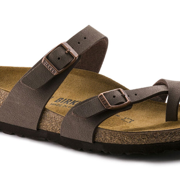 Preţ Birkenstock Mayari Birko-Flor Nubuck Mocha Regular Fit