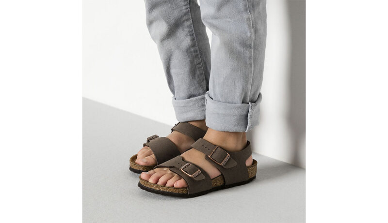 Original Birkenstock New York Kids Birko-Flor Nubuck Narrow Fit