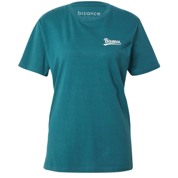 Bizance Paris Tricou 'THEO'  verde închis / alb