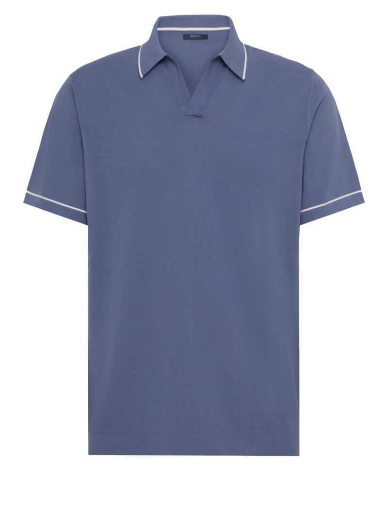 Boggi Milano Tricou  indigo / alb