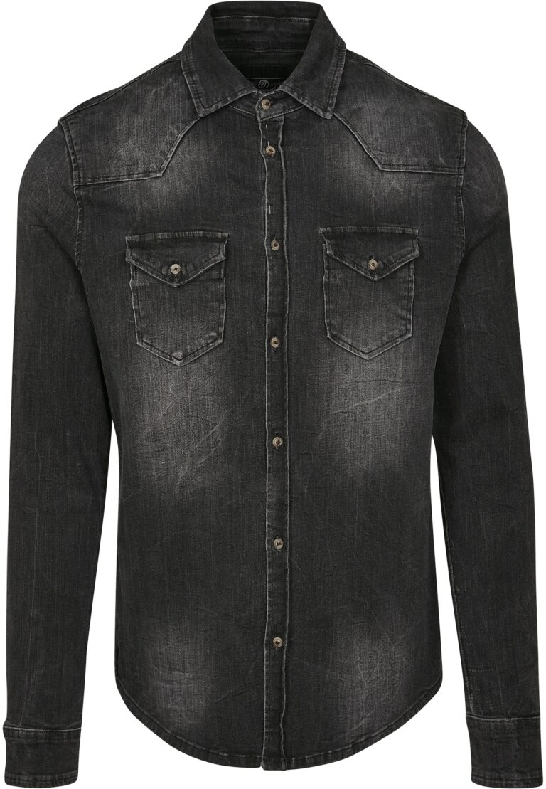 Brandit Cămașă 'Riley'  negru denim