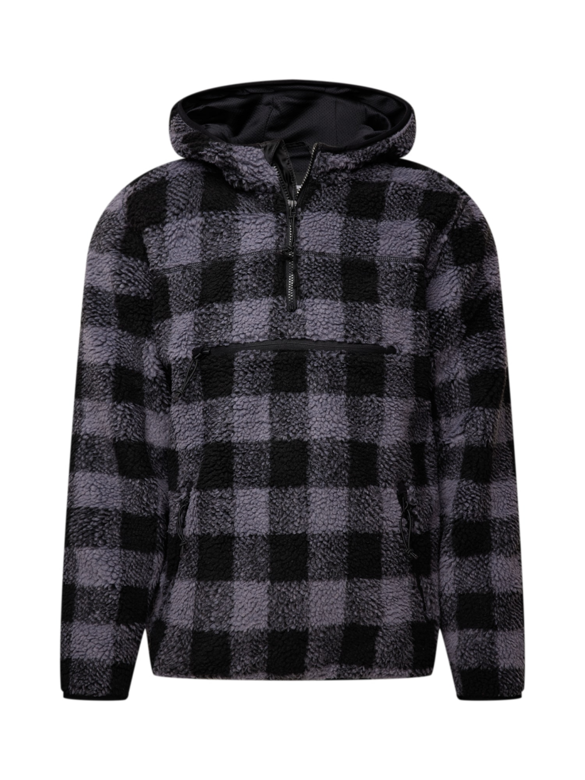 Brandit Jachetă  fleece 'Teddyfleece Worker'  gri / gri închis / negru