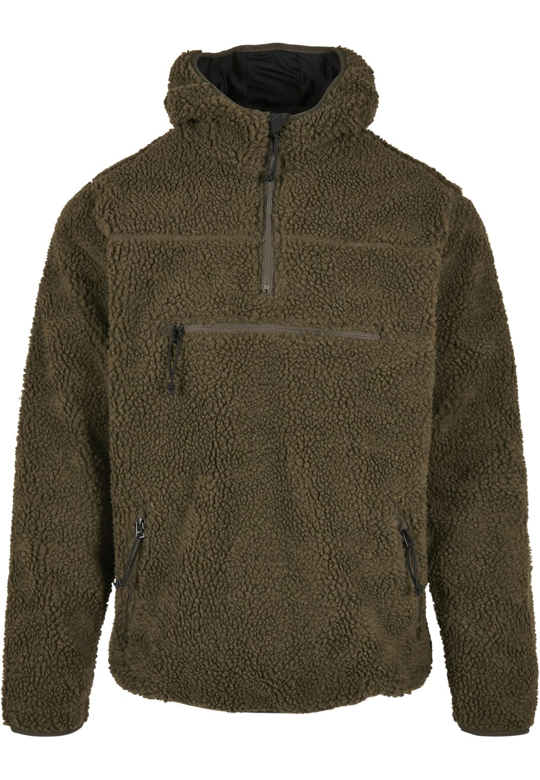 Brandit Jachetă  fleece 'Teddyfleece Worker'  oliv
