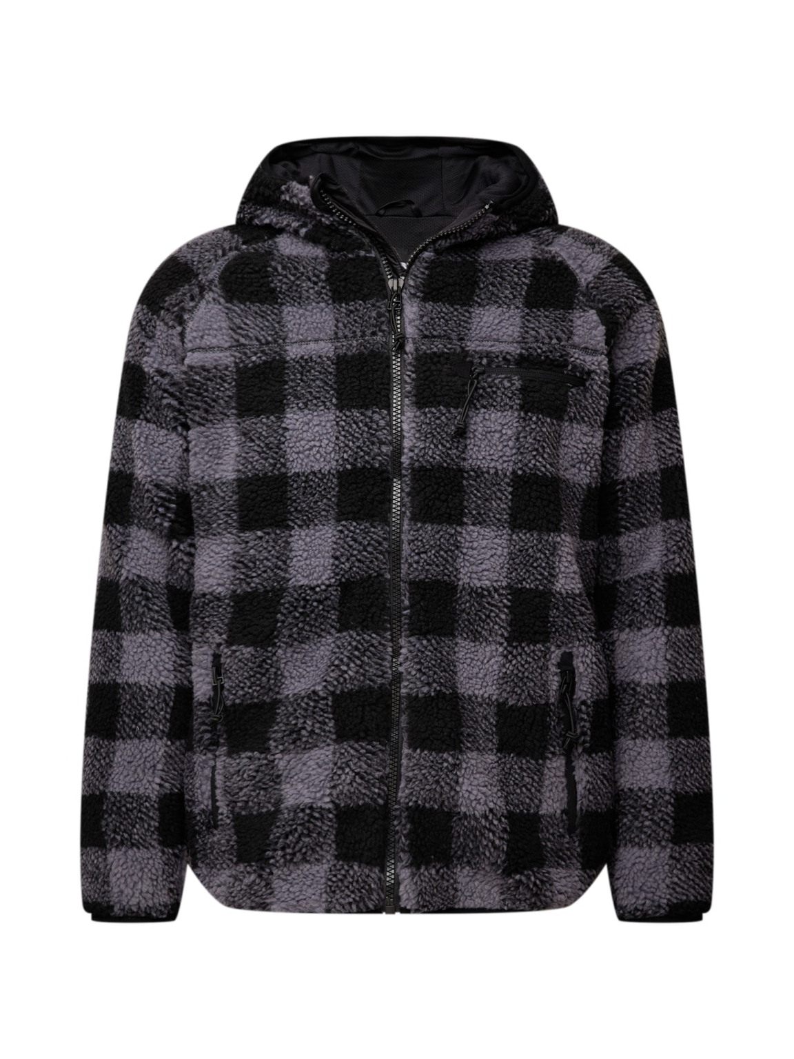 Brandit Jachetă  fleece  gri / negru