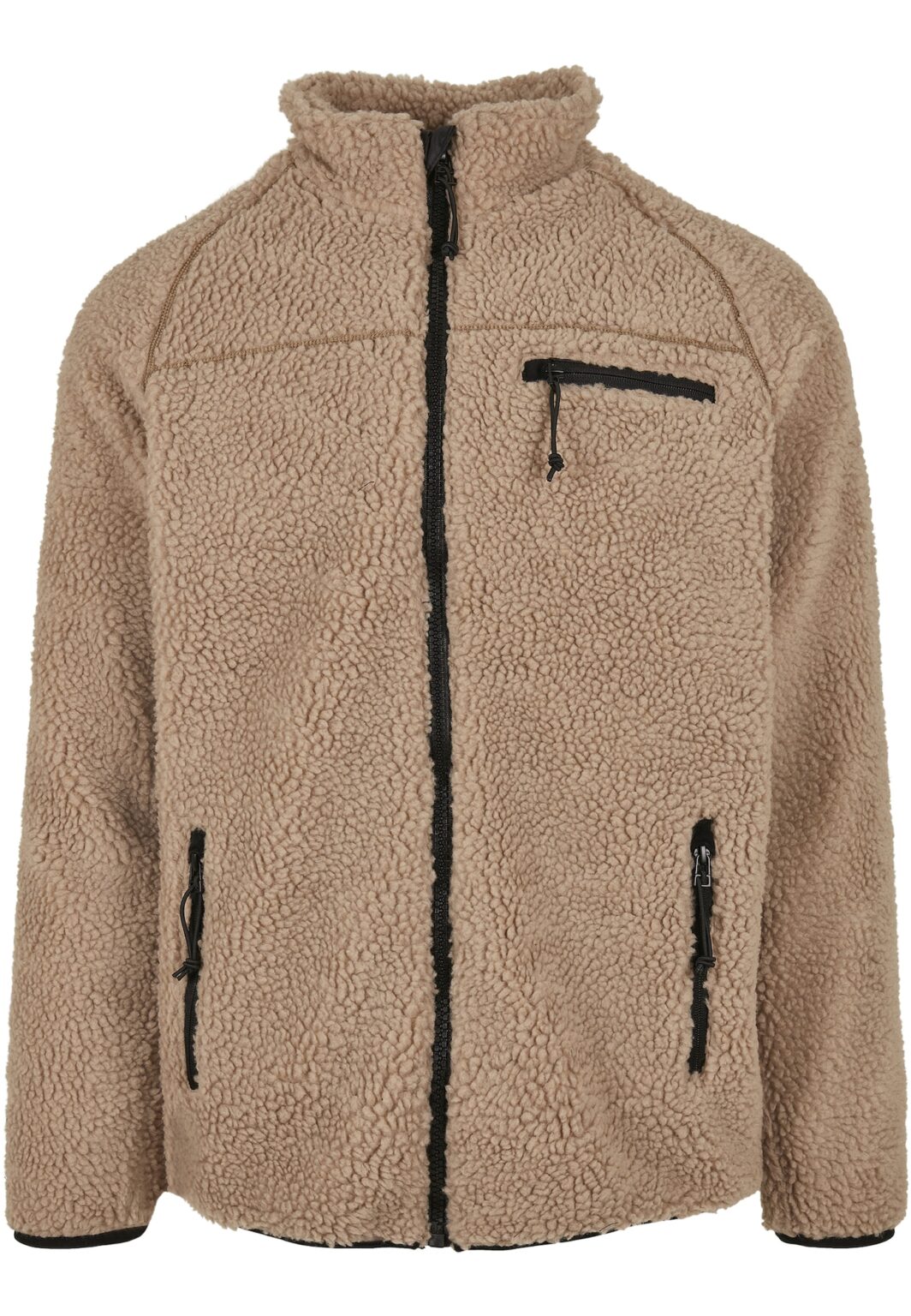 Brandit Jachetă  fleece  maro cămilă / negru