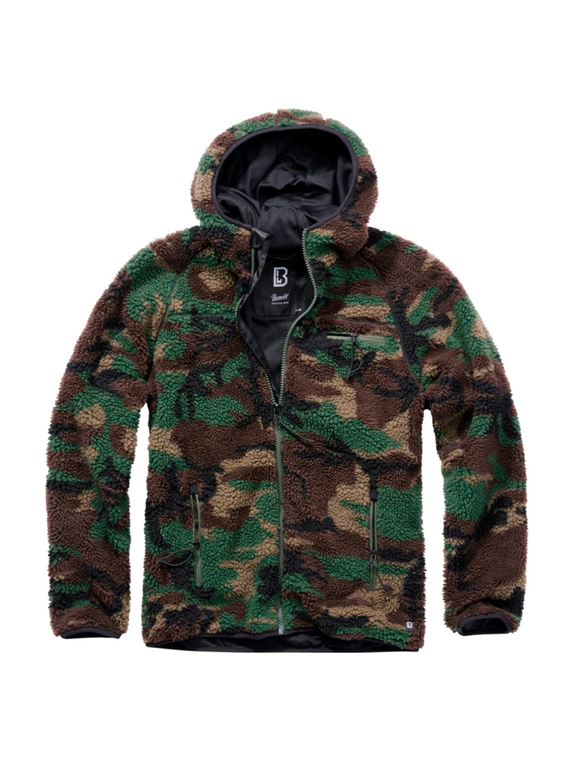 Brandit Jachetă  fleece  șamoa / maro / verde