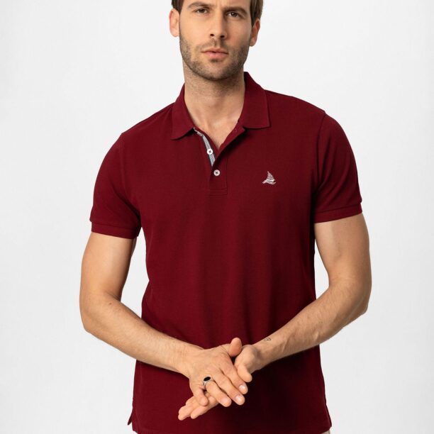 Preţ By Diess Collection Tricou  gri / roșu bordeaux