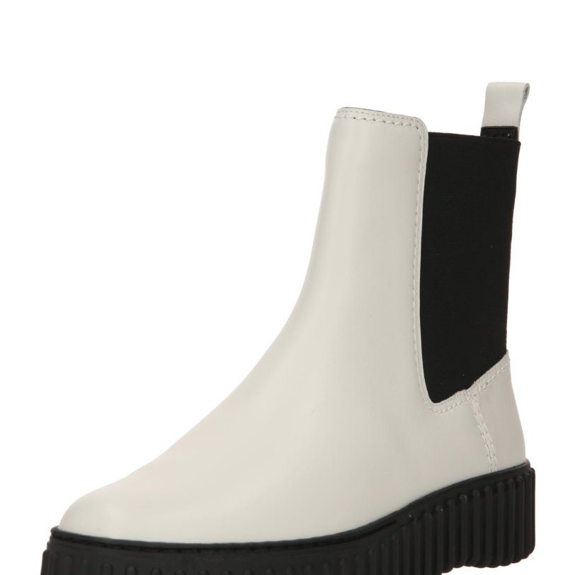 CLARKS Ghete chelsea 'Torhill Maple'  negru / alb