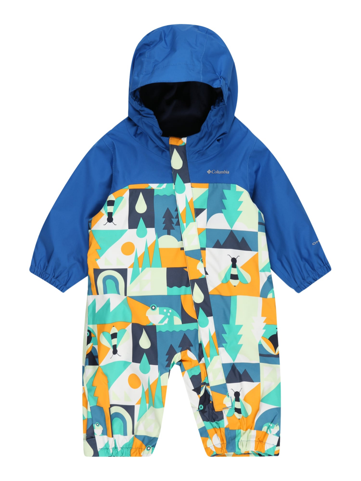 COLUMBIA Salopetă 'Critter Jitters II'  albastru / bleumarin / turcoaz / verde pastel / portocaliu